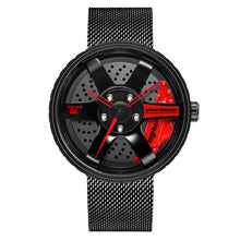 Load image into Gallery viewer, Car Rim Watch-Waterproof Stainless Steel Japanese Quartz Wrist Watch Sports Men’s Watches