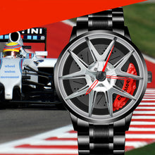 Load image into Gallery viewer, Car Wheel Watch-Waterproof Stainless Steel Japanese Quartz Wrist Watch(Silver)