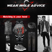 Load image into Gallery viewer, Car Rim Watch-Waterproof Stainless Steel Japanese Quartz Wrist Watch Sports Men’s Watches