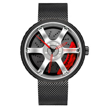 Load image into Gallery viewer, Car Wheel Watch-Waterproof Stainless Steel Japanese Quartz Wrist Watch-Wheel Design