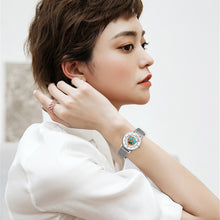 Load image into Gallery viewer, Women Watches Fashion Diamond Ladies Wrist watches Stainless Steel Silver Mesh Strap Female Quartz Watch
